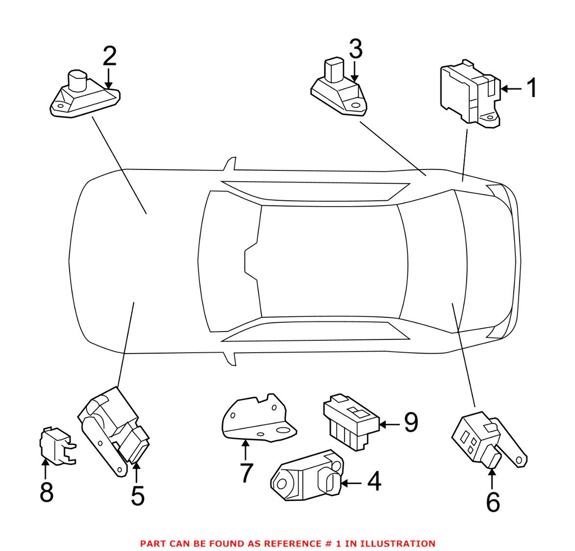 Mercedes Suspension Yaw Sensor 0055429518